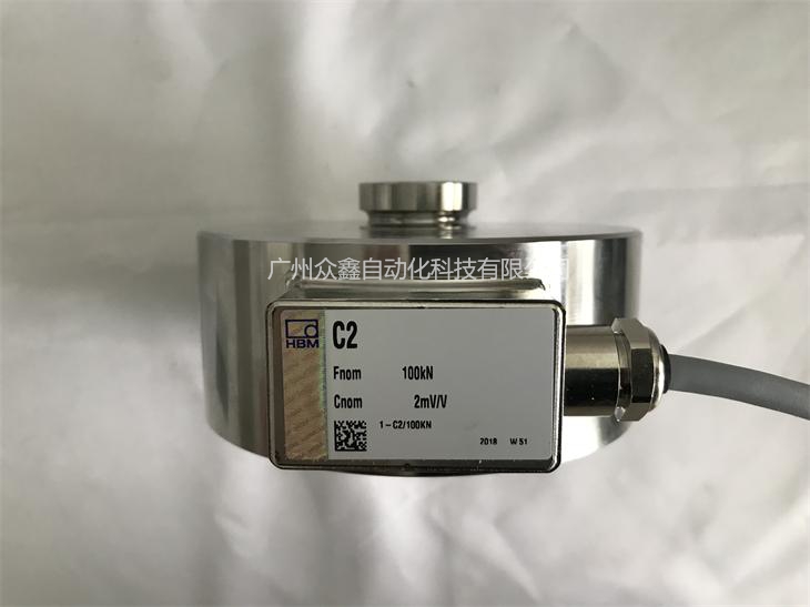 德國HBM 1-C2/200KN力傳感器實拍圖2